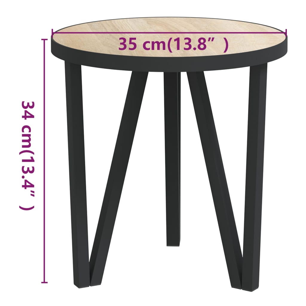 Teetisch Sonoma-Eiche Ø35 cm MDF