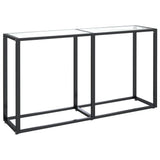 Table console Transparent 140x35x75,5 cm Verre trempé