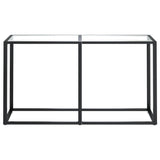 Table console Transparent 140x35x75,5 cm Verre trempé