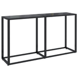 Konsolentisch Schwarz 140x35x75,5 cm Gehärtetes Glas