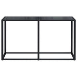 Konsolentisch Schwarz 140x35x75,5 cm Gehärtetes Glas