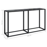 Konsolentisch Schwarz 140x35x75,5 cm Gehärtetes Glas