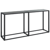 Table console Noir 160x35x75,5 cm Verre trempé