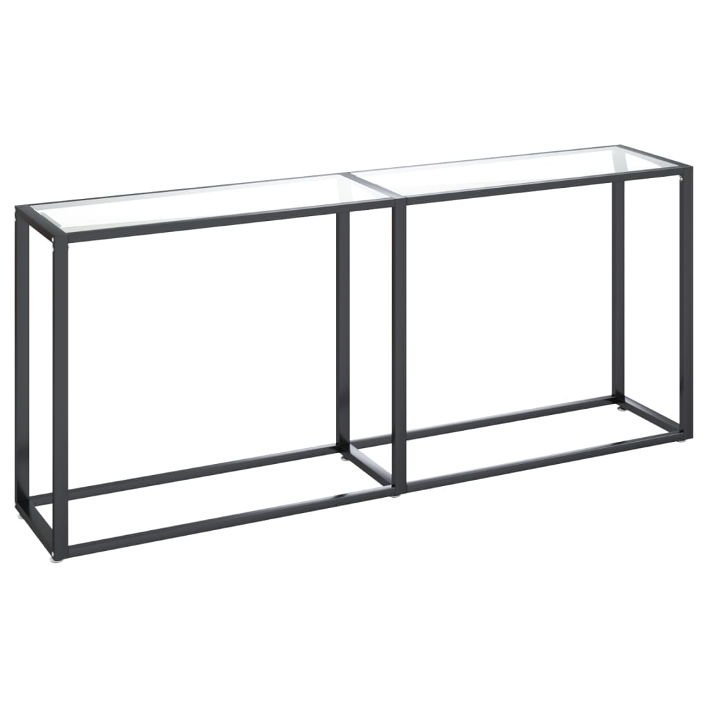 Table console Transparent 180x35x75,5 cm Verre trempé