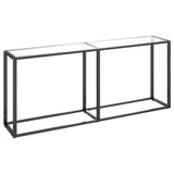 Table console Transparent 180x35x75,5 cm Verre trempé