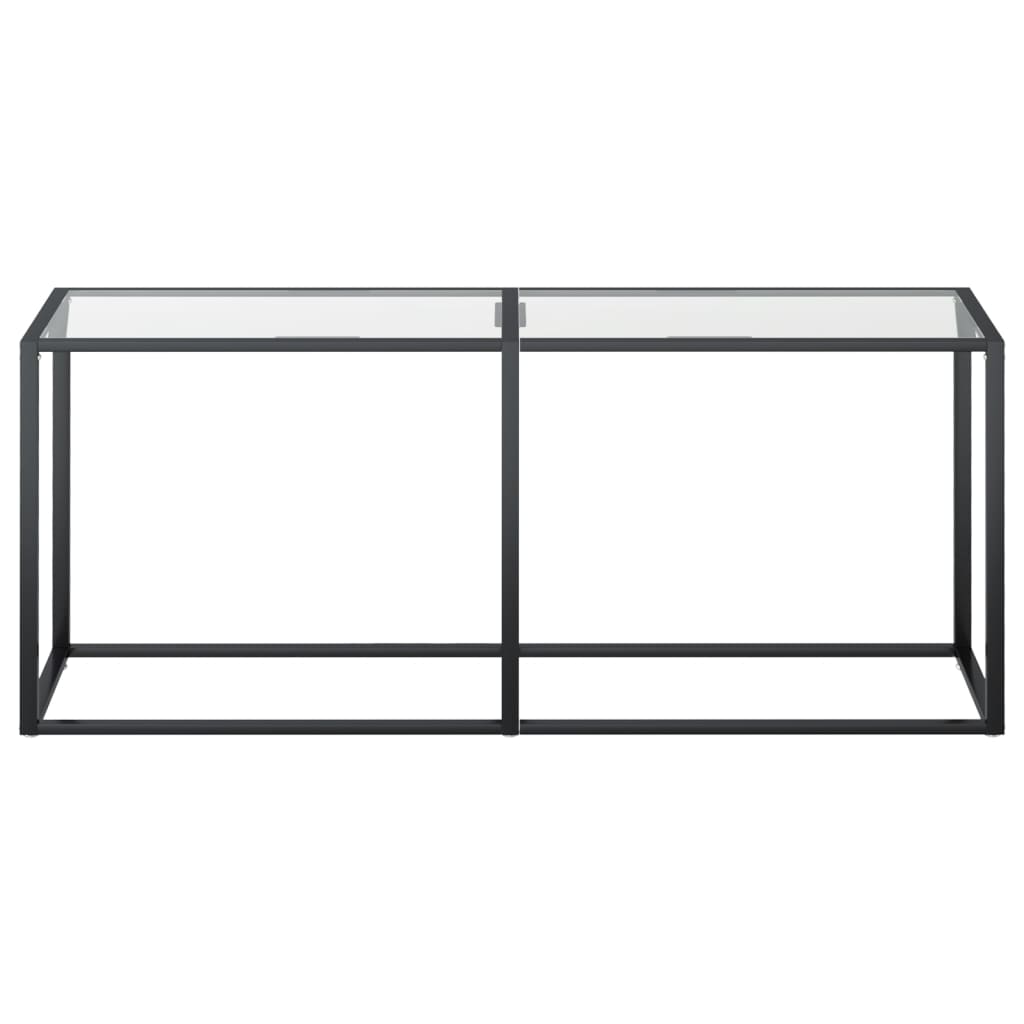 Table console Transparent 180x35x75,5 cm Verre trempé