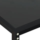 Table console Noir 200x35x75,5 cm Verre trempé