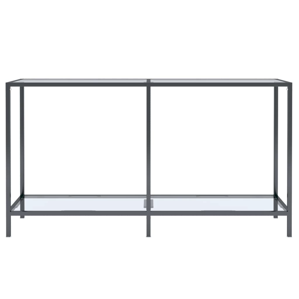 Table console Transparent 140x35x75,5 cm Verre trempé