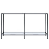 Table console Transparent 140x35x75,5 cm Verre trempé