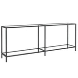 Table console Transparent 200x35x75,5 cm Verre trempé