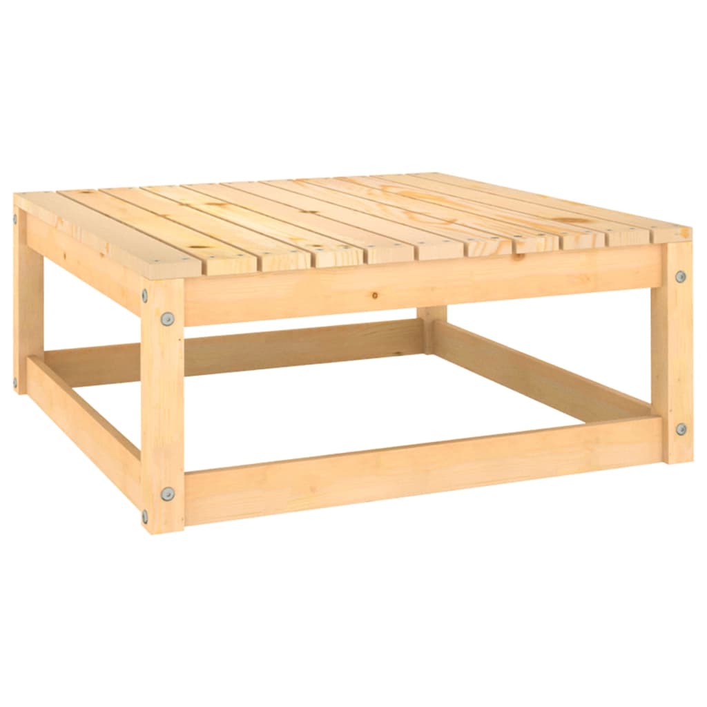 Repose-pieds de jardin avec coussins lot de 2 Bois pin solide