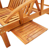 Sun loungers set of 2 Solid acacia wood