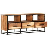 Meuble TV 110x30x45 cm Bois d'acacia massif