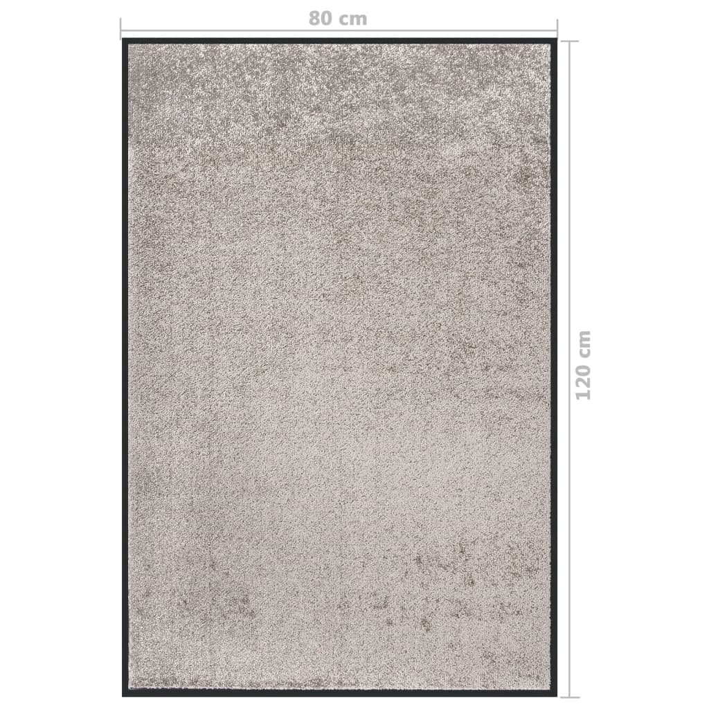 Paillasson Gris 80x120 cm