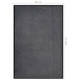 Anthracite doormat 80x120 cm