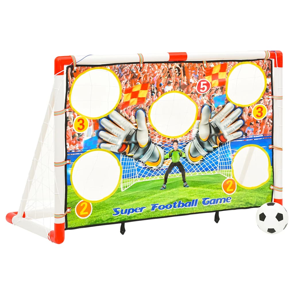 Children's football goal set with backboard 120x51x77.5 cm