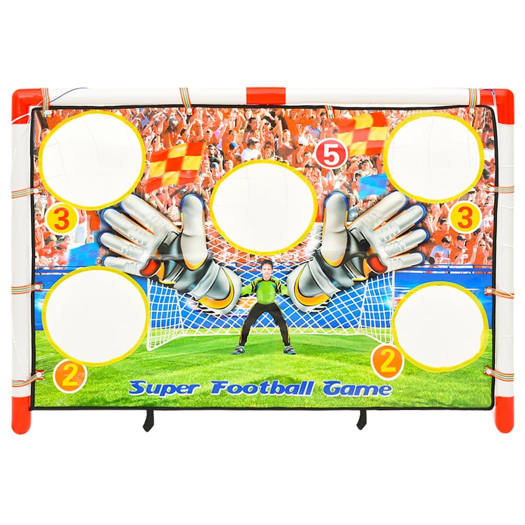 Ensemble de buts de football enfant avec panneau 120x51x77,5 cm