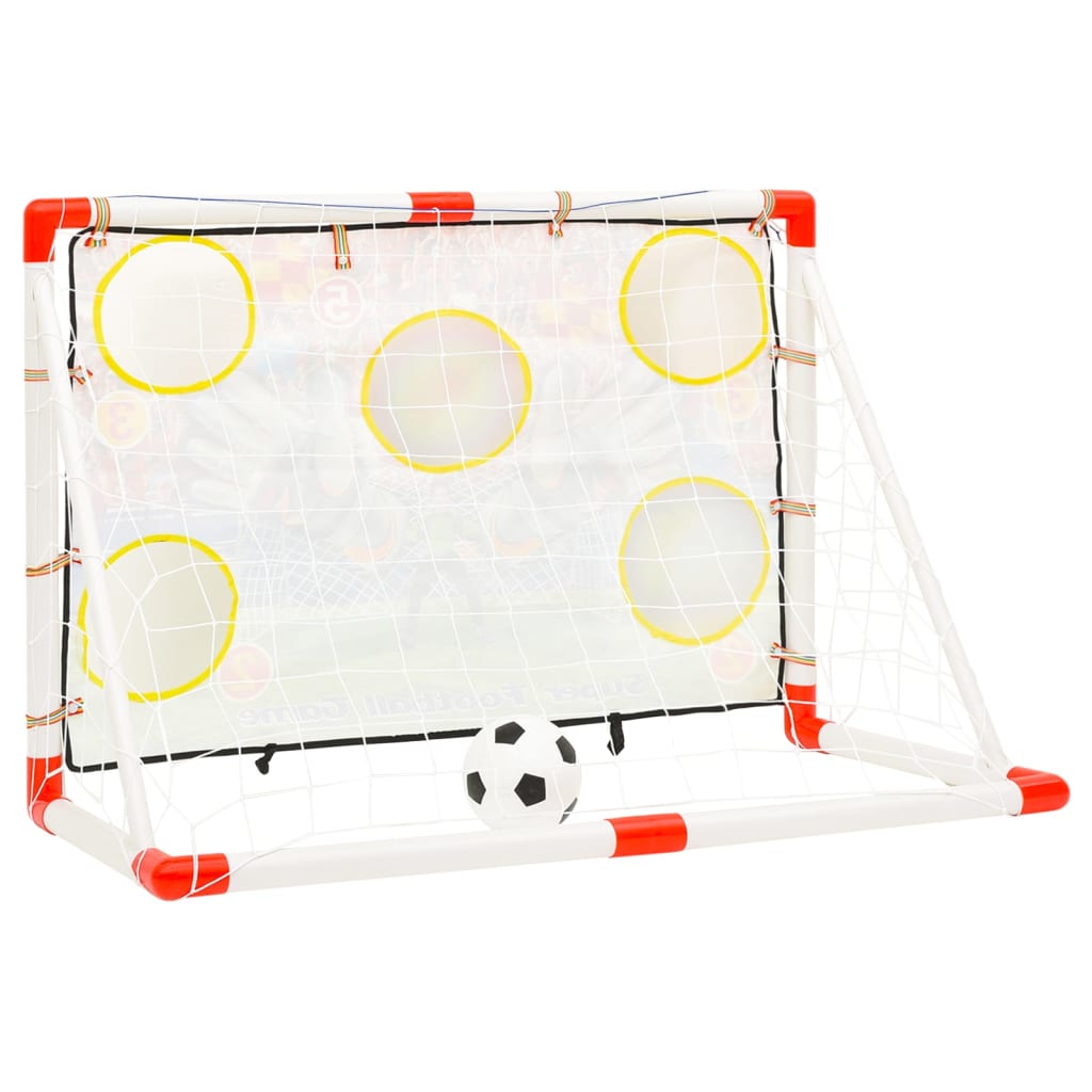 Ensemble de buts de football enfant avec panneau 120x51x77,5 cm