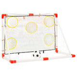 Children's football goal set with backboard 120x51x77.5 cm