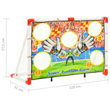 Children's football goal set with backboard 120x51x77.5 cm