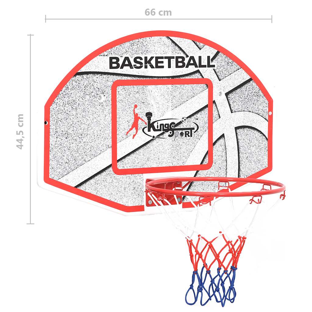 5pcs Wall Mounted Basketball Backboard Set 66x44.5cm