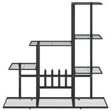 Support pour plantes 94,5x25x88 cm Noir Métal