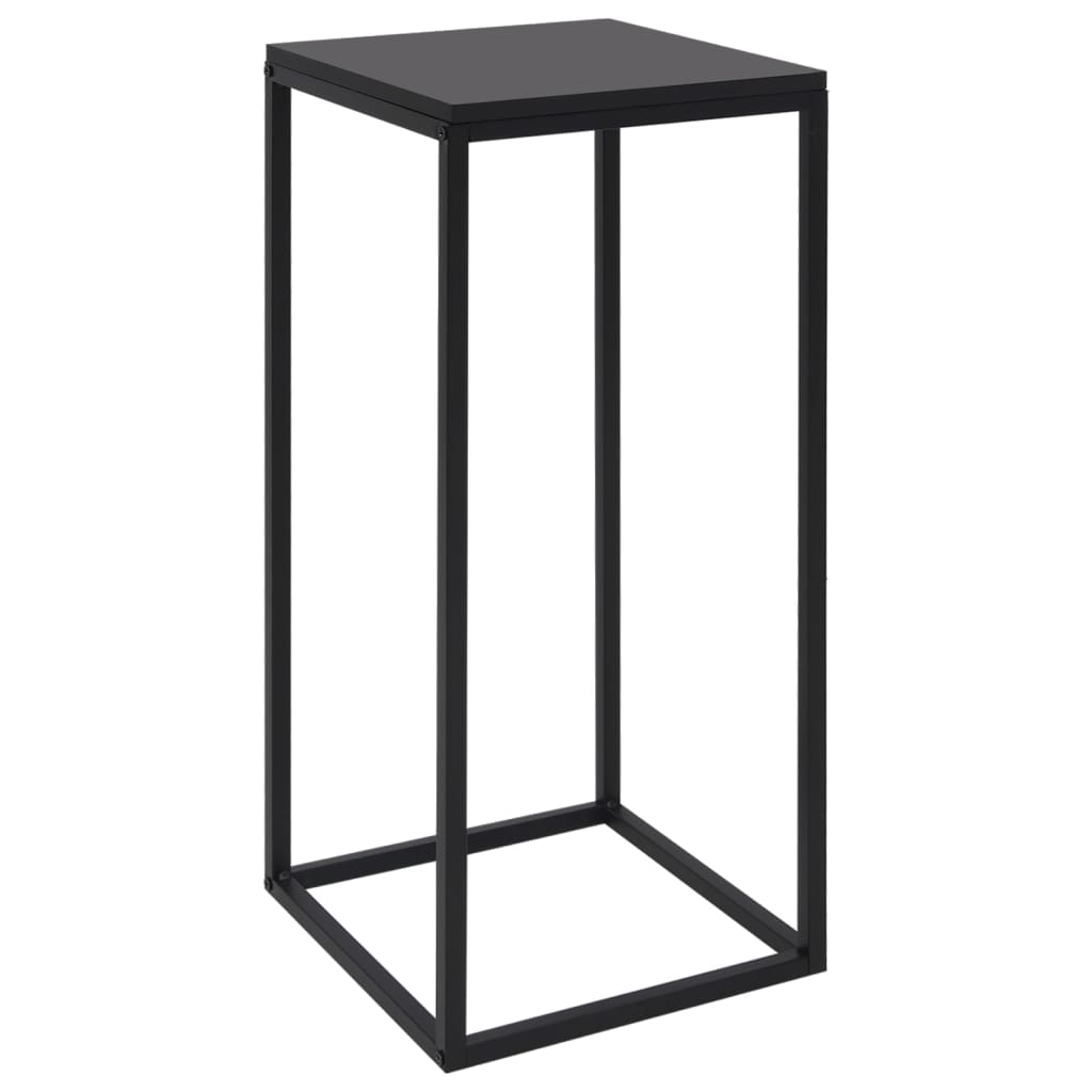 Tables d'appoint 2 pcs Noir Acier