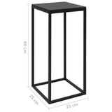 Tables d'appoint 2 pcs Noir Acier