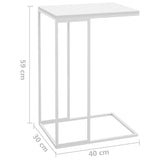 Beistelltisch Weiß 40x30x59 cm Holzwerkstoff