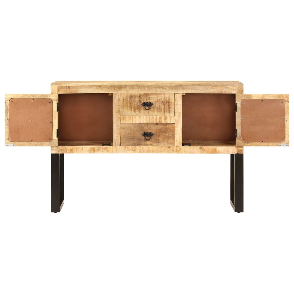 Buffet 110x30x74 cm Bois de manguier brut