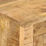 Buffet 110x30x74 cm Bois de manguier brut