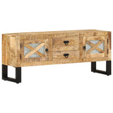 Meuble TV 110x30x45 cm Bois de manguier brut