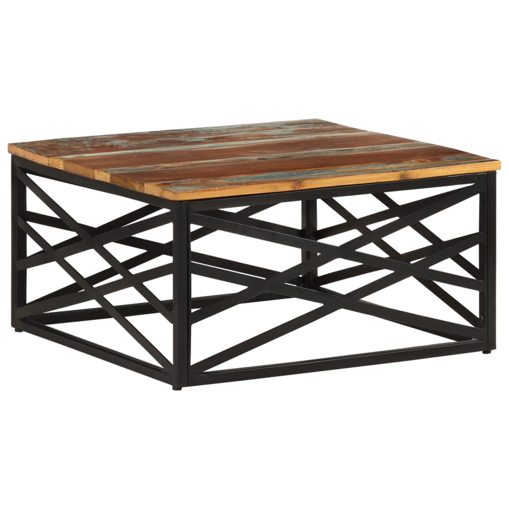 Coffee table 68x68x35 cm Solid reclaimed wood