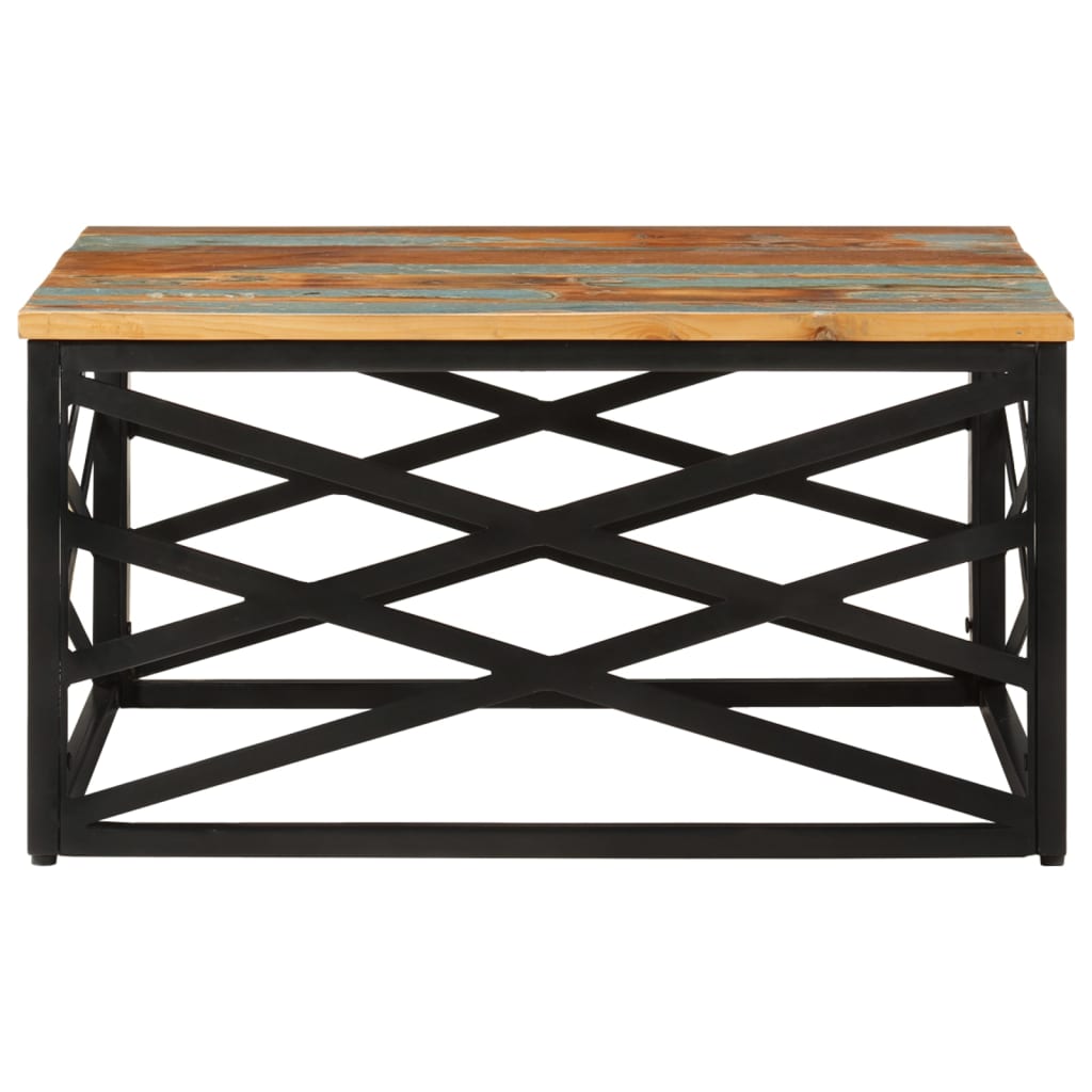 Coffee table 68x68x35 cm Solid reclaimed wood