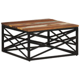 Coffee table 68x68x35 cm Solid reclaimed wood