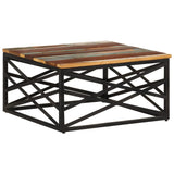 Coffee table 68x68x35 cm Solid reclaimed wood