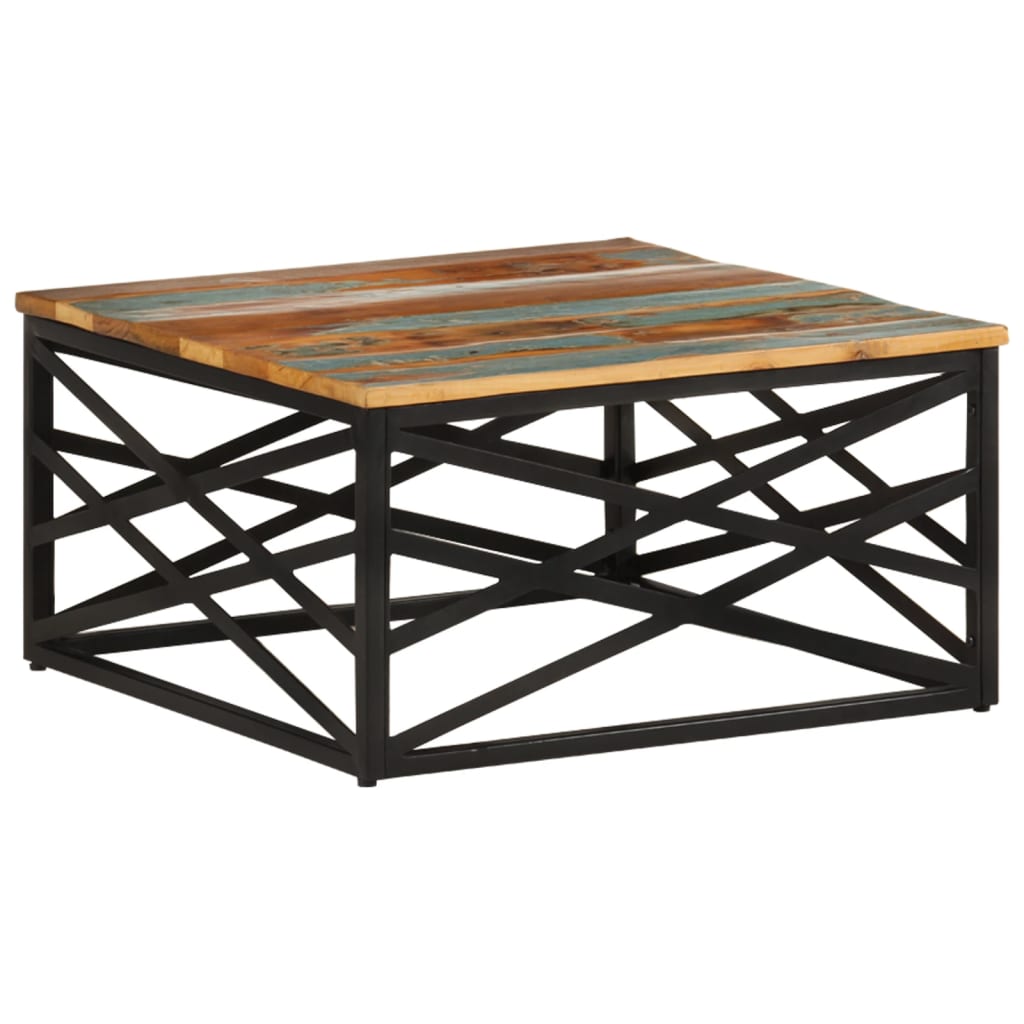 Coffee table 68x68x35 cm Solid reclaimed wood