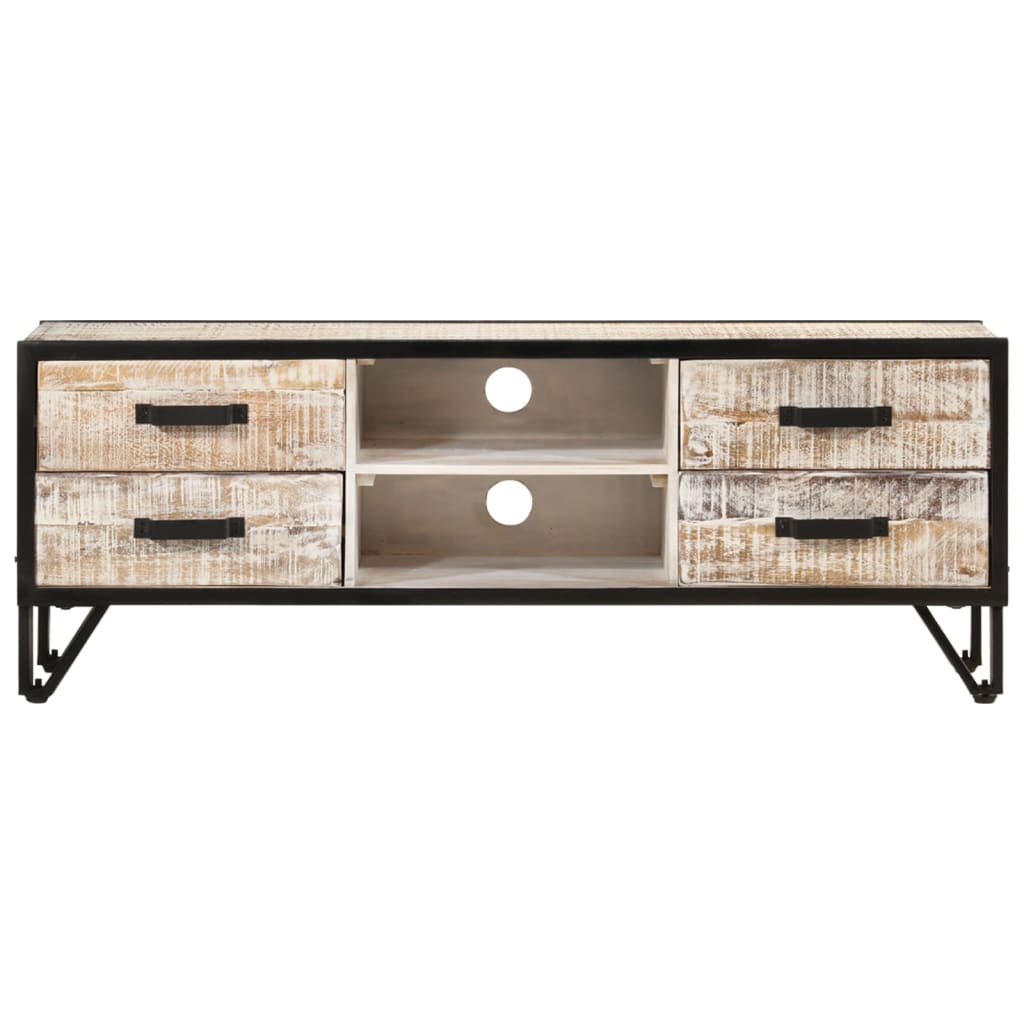 Meuble TV 110x30x41 cm Bois d'acacia massif