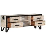 Meuble TV 110x30x41 cm Bois d'acacia massif