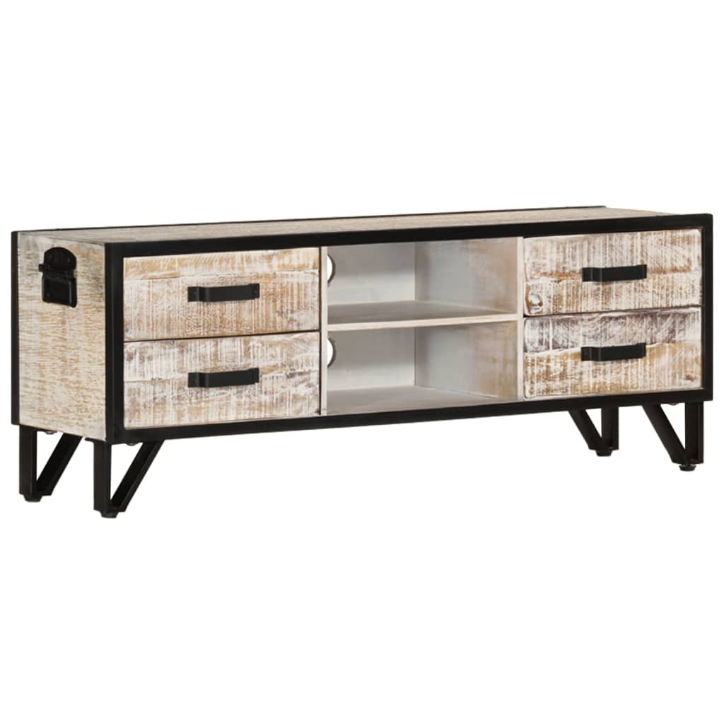 Meuble TV 110x30x41 cm Bois d'acacia massif