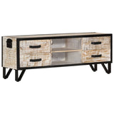 Meuble TV 110x30x41 cm Bois d'acacia massif