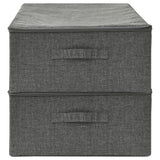 Storage boxes 2 pcs Fabric 70x40x18 cm Anthracite