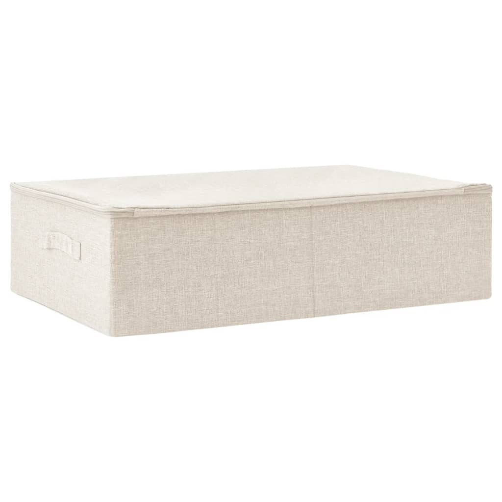 Fabric storage box 70x40x18 cm Cream