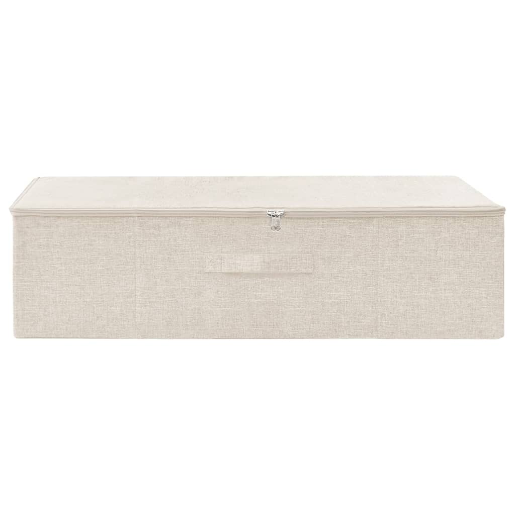 Fabric storage box 70x40x18 cm Cream