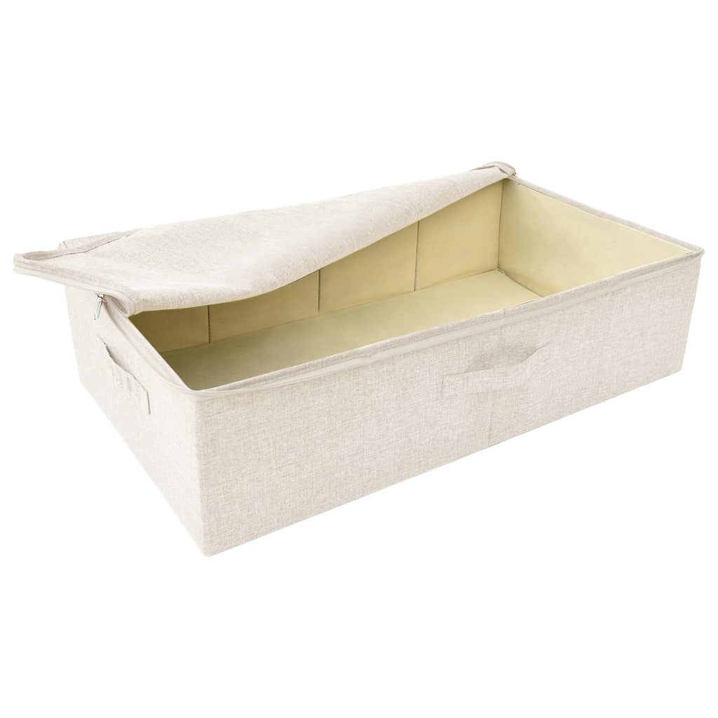 Fabric storage box 70x40x18 cm Cream