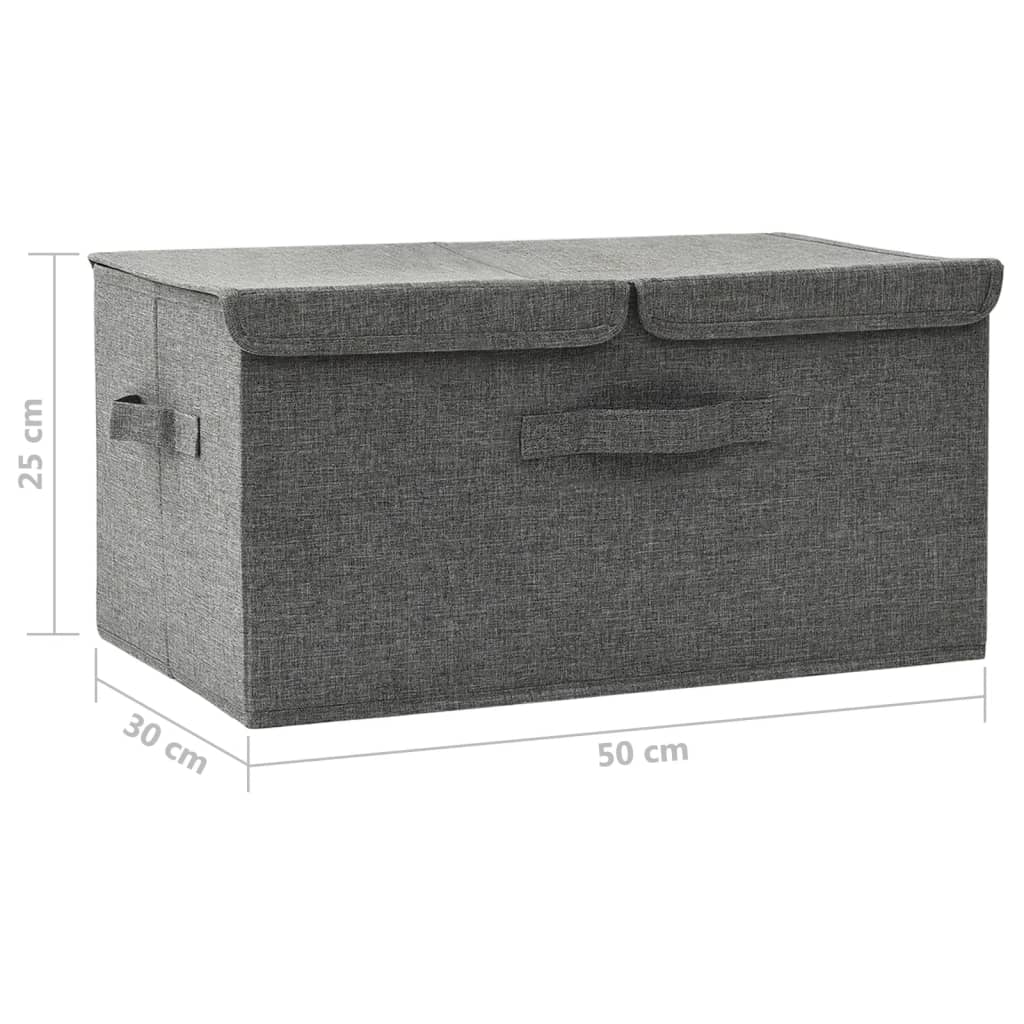 Fabric storage box 50x30x25 cm Anthracite