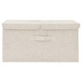 Fabric storage box 50x30x25 cm Cream