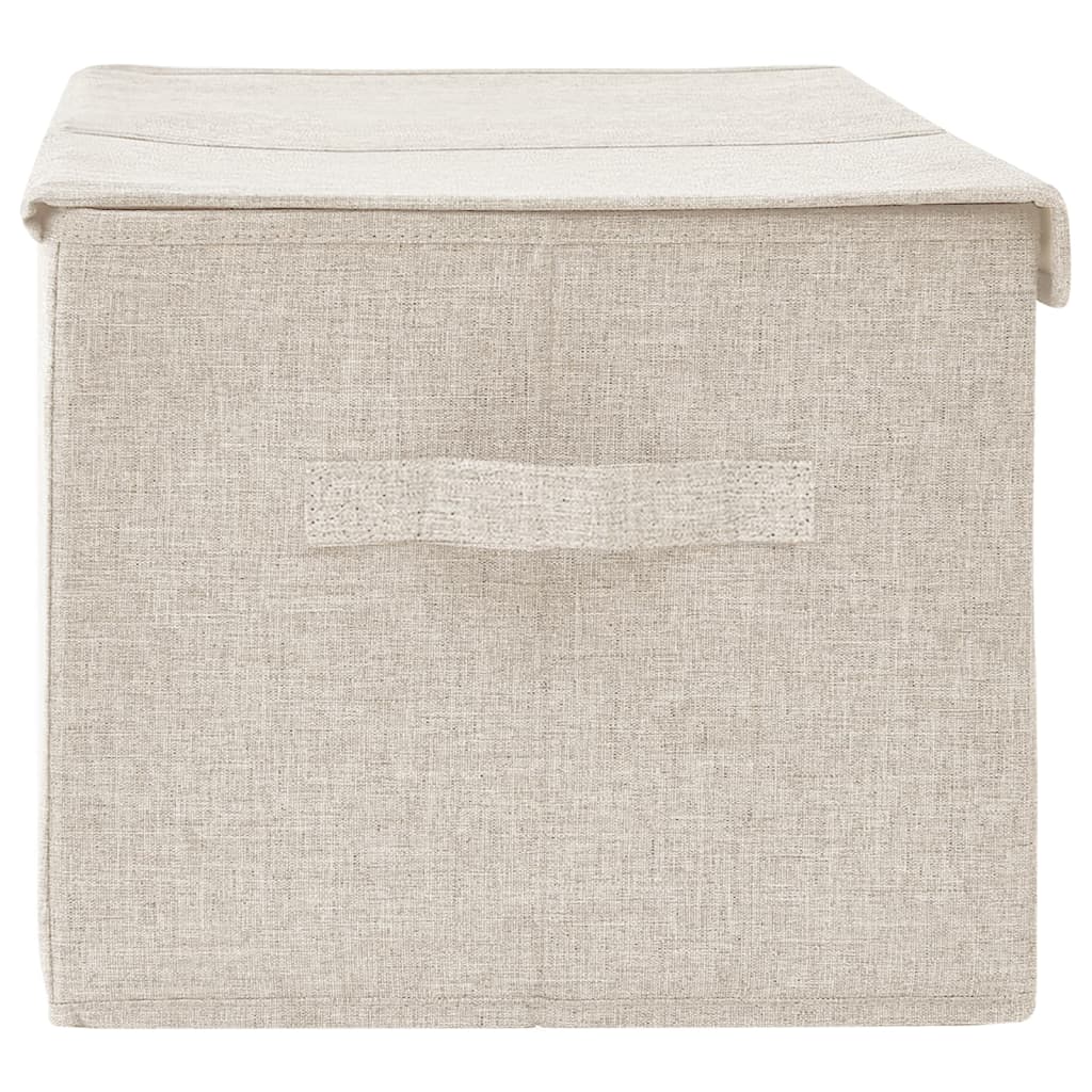 Fabric storage box 50x30x25 cm Cream