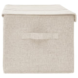 Fabric storage box 50x30x25 cm Cream