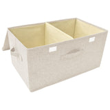 Fabric storage box 50x30x25 cm Cream